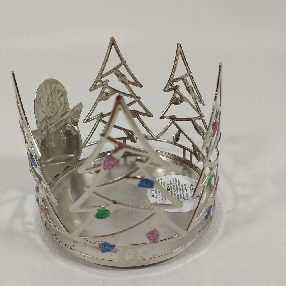 Bath & Body Works 3-Wick Candle Holder Christmas Trees‎ Penguin Holiday Winter
